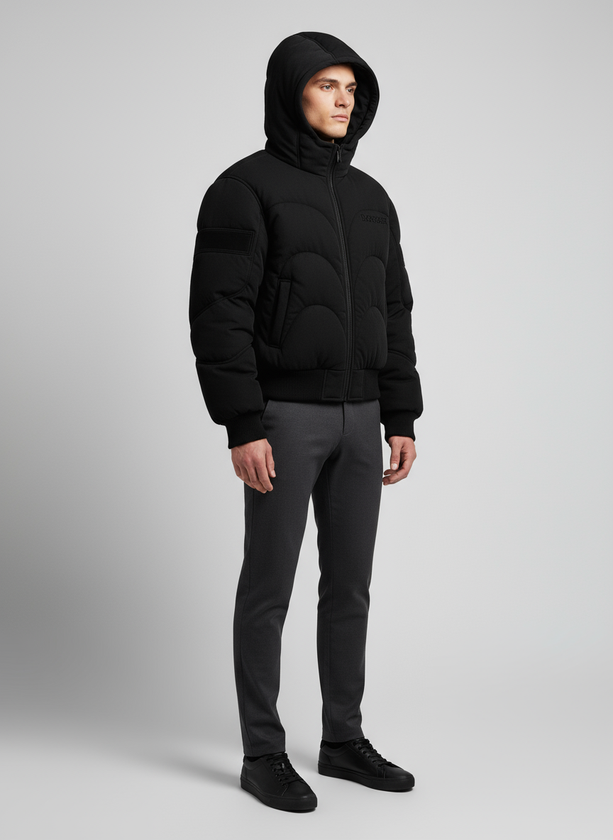 DOSSIER™ — Sculpted Hooded Bomber