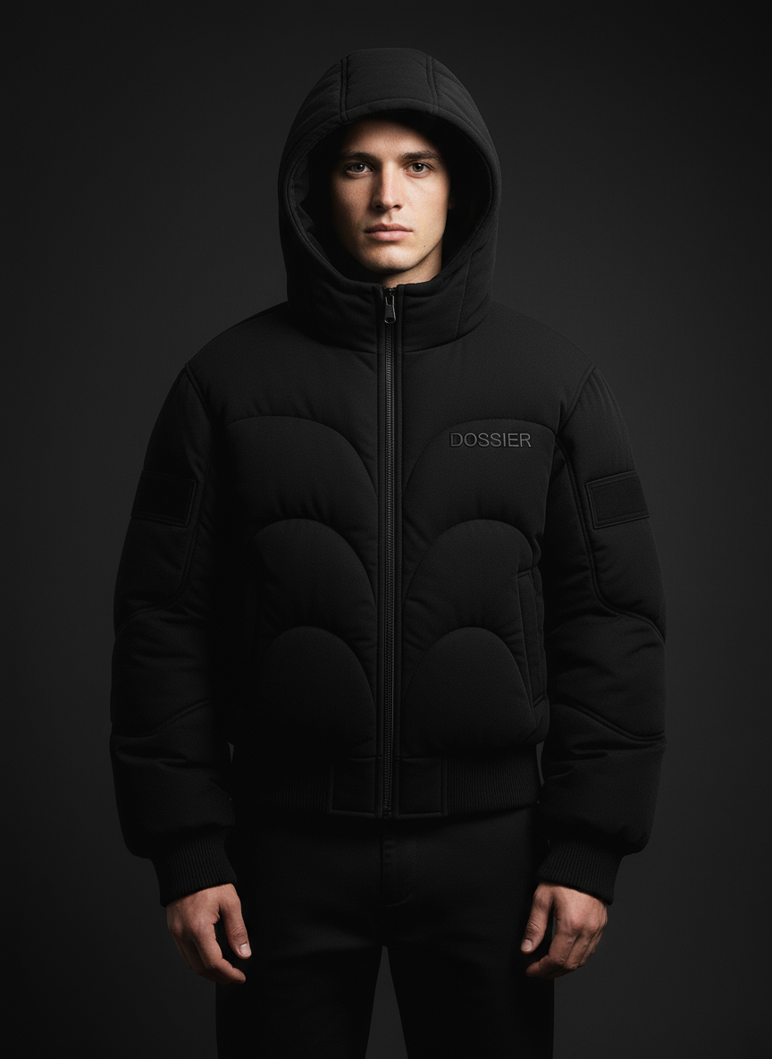 DOSSIER™ — Sculpted Hooded Bomber