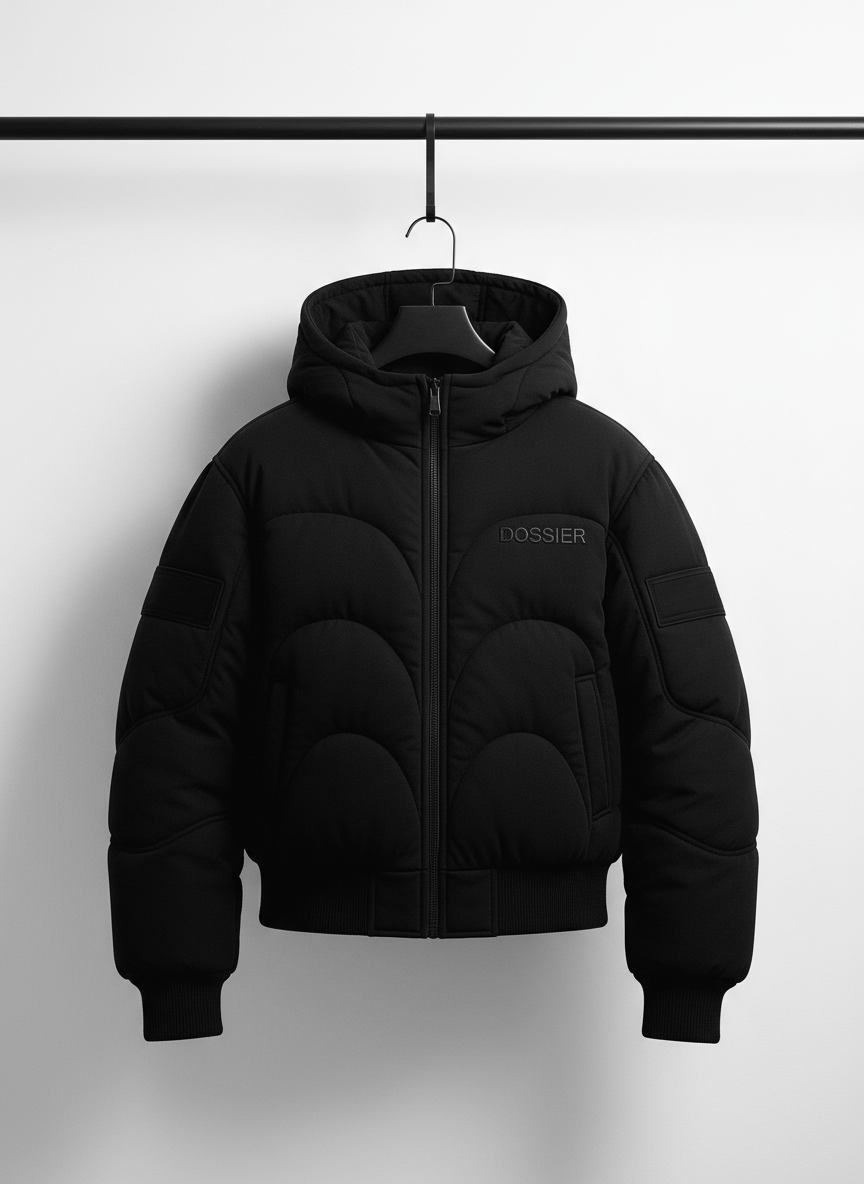 DOSSIER™ — Sculpted Hooded Bomber