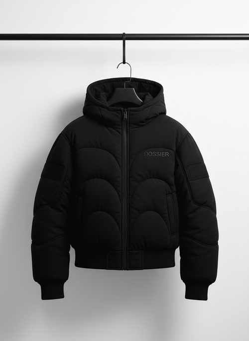 DOSSIER™ — Sculpted Hooded Bomber