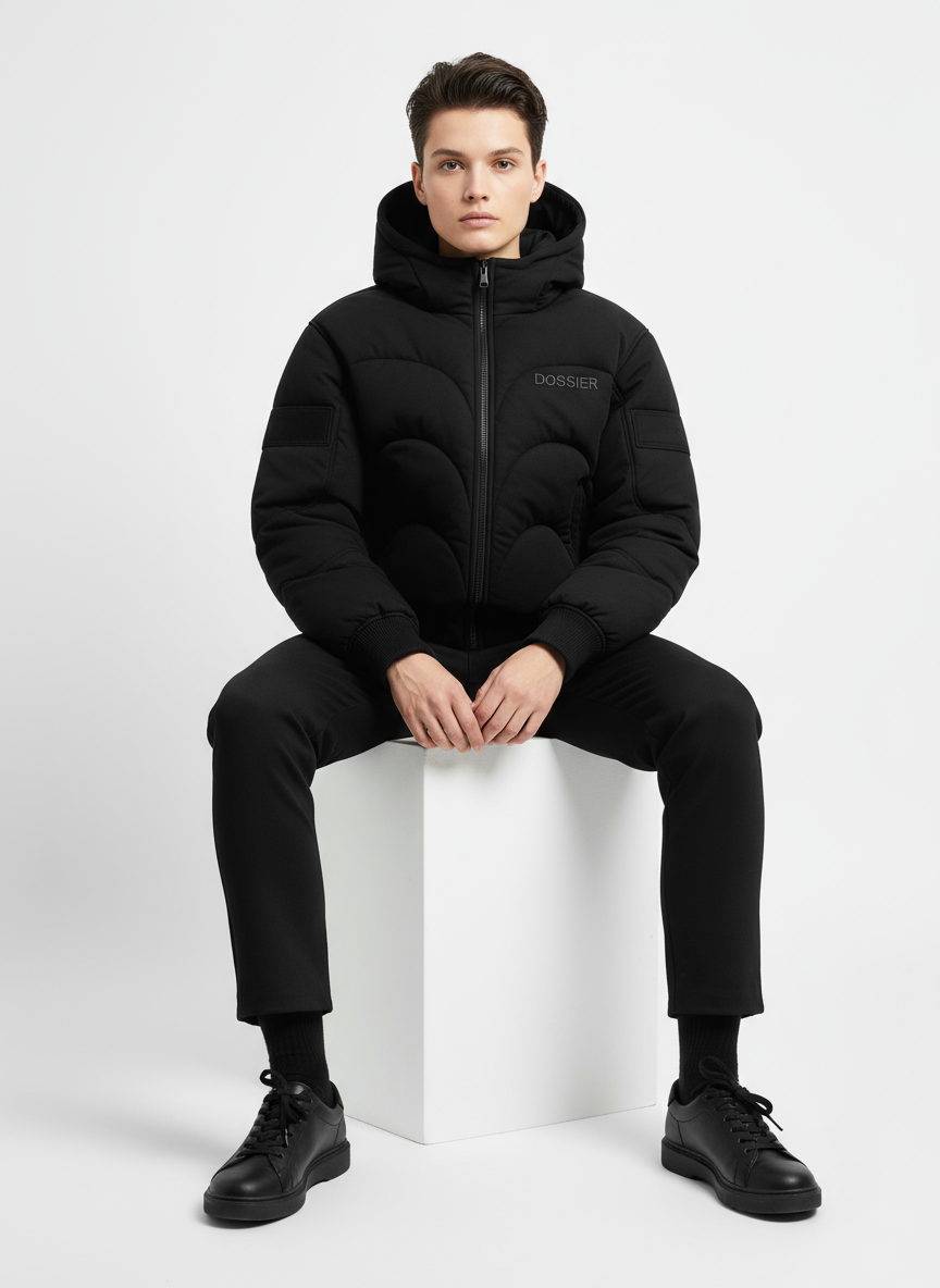 DOSSIER™ — Sculpted Hooded Bomber