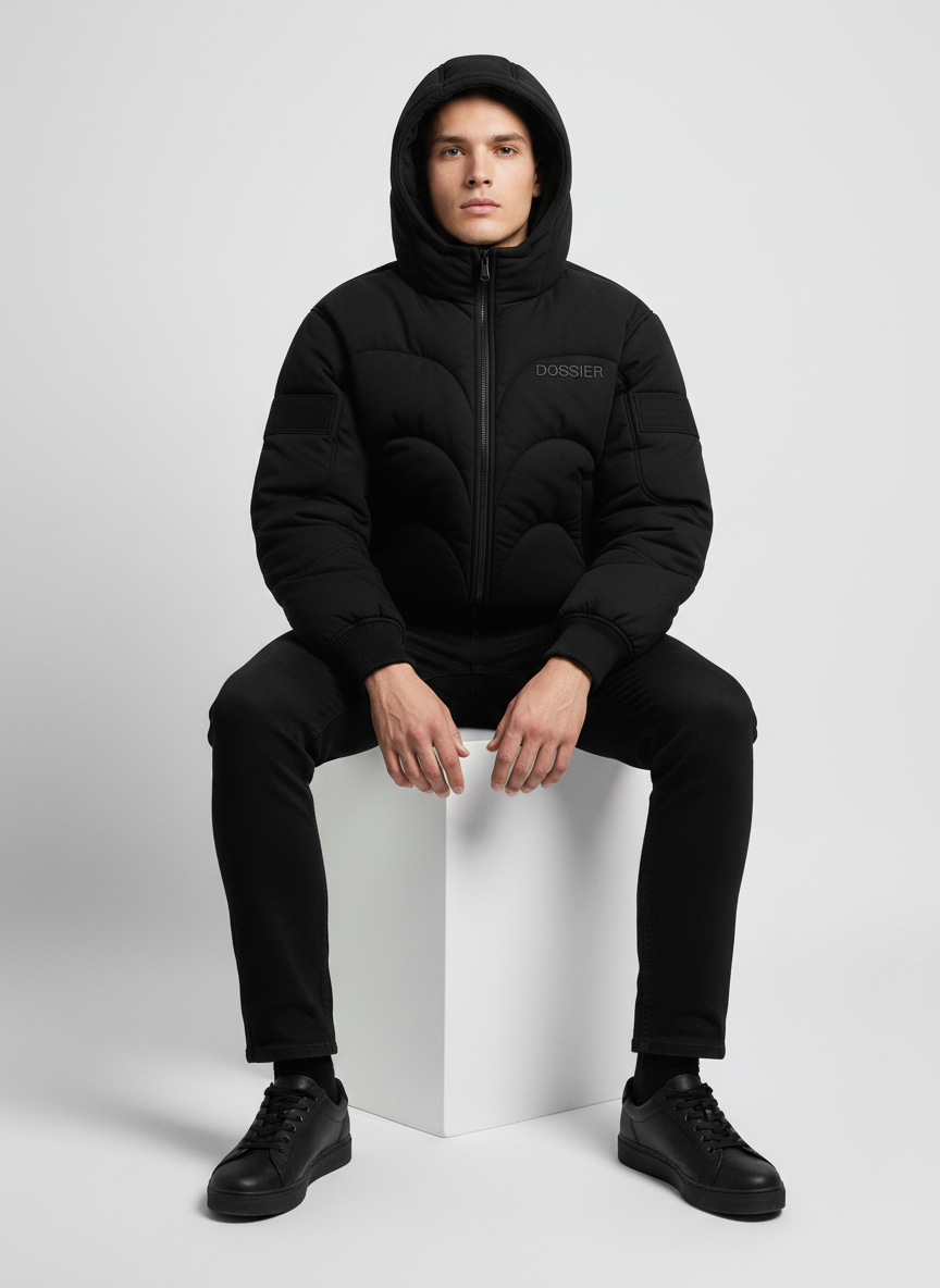 DOSSIER™ — Sculpted Hooded Bomber